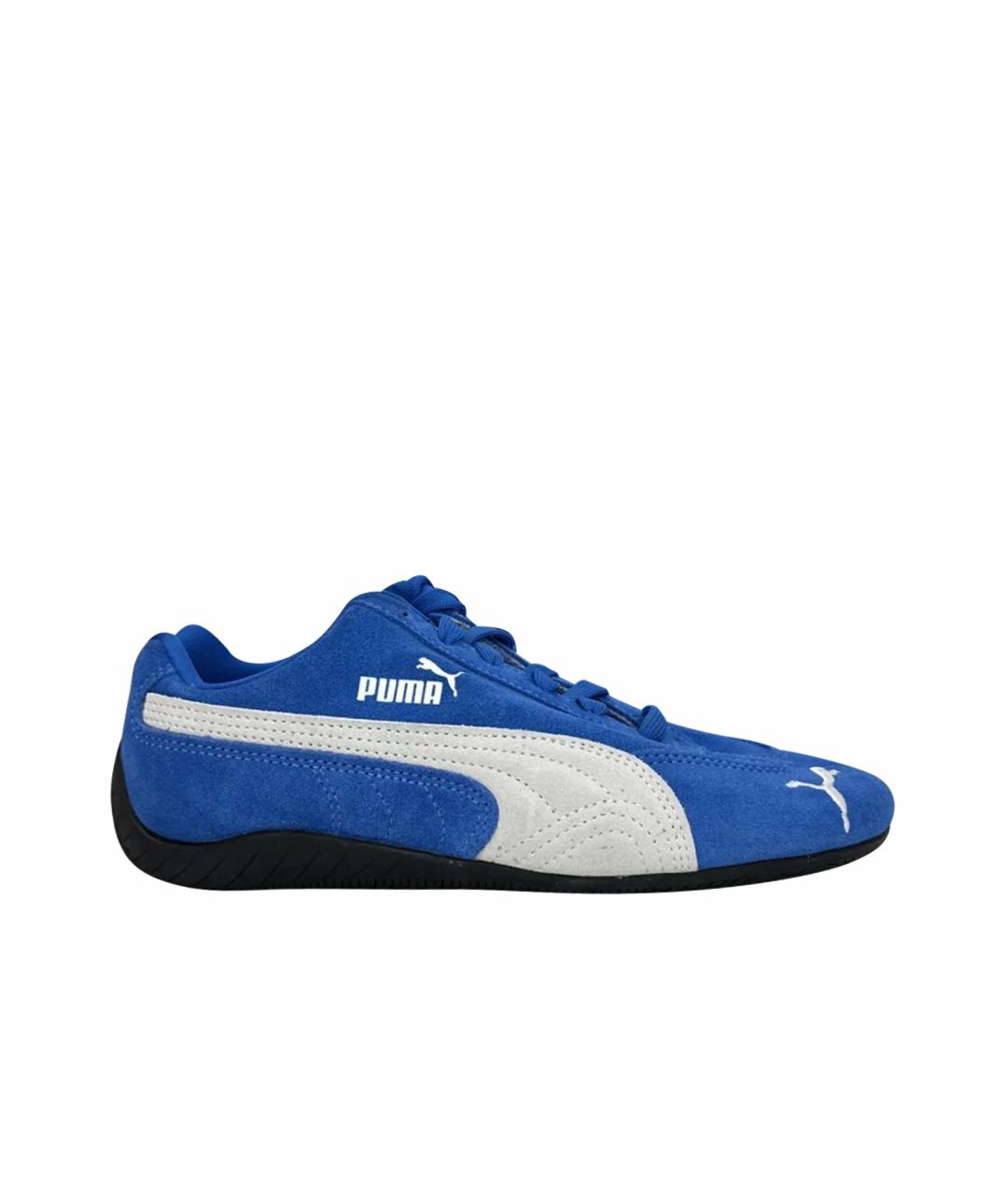 PUMA Синие замшевые кроссовки, фото 1