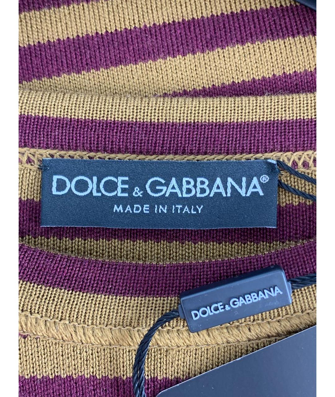 DOLCE&GABBANA Мульти шерстяное повседневное платье, фото 4