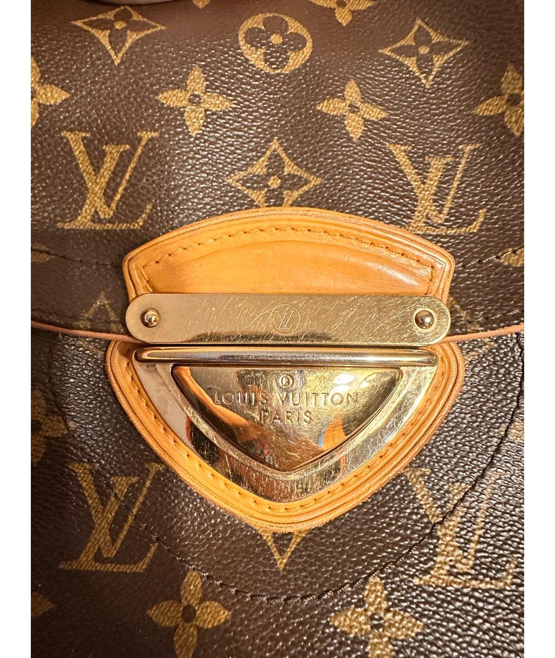 LOUIS VUITTON Коричневая сумка с короткими ручками, фото 5