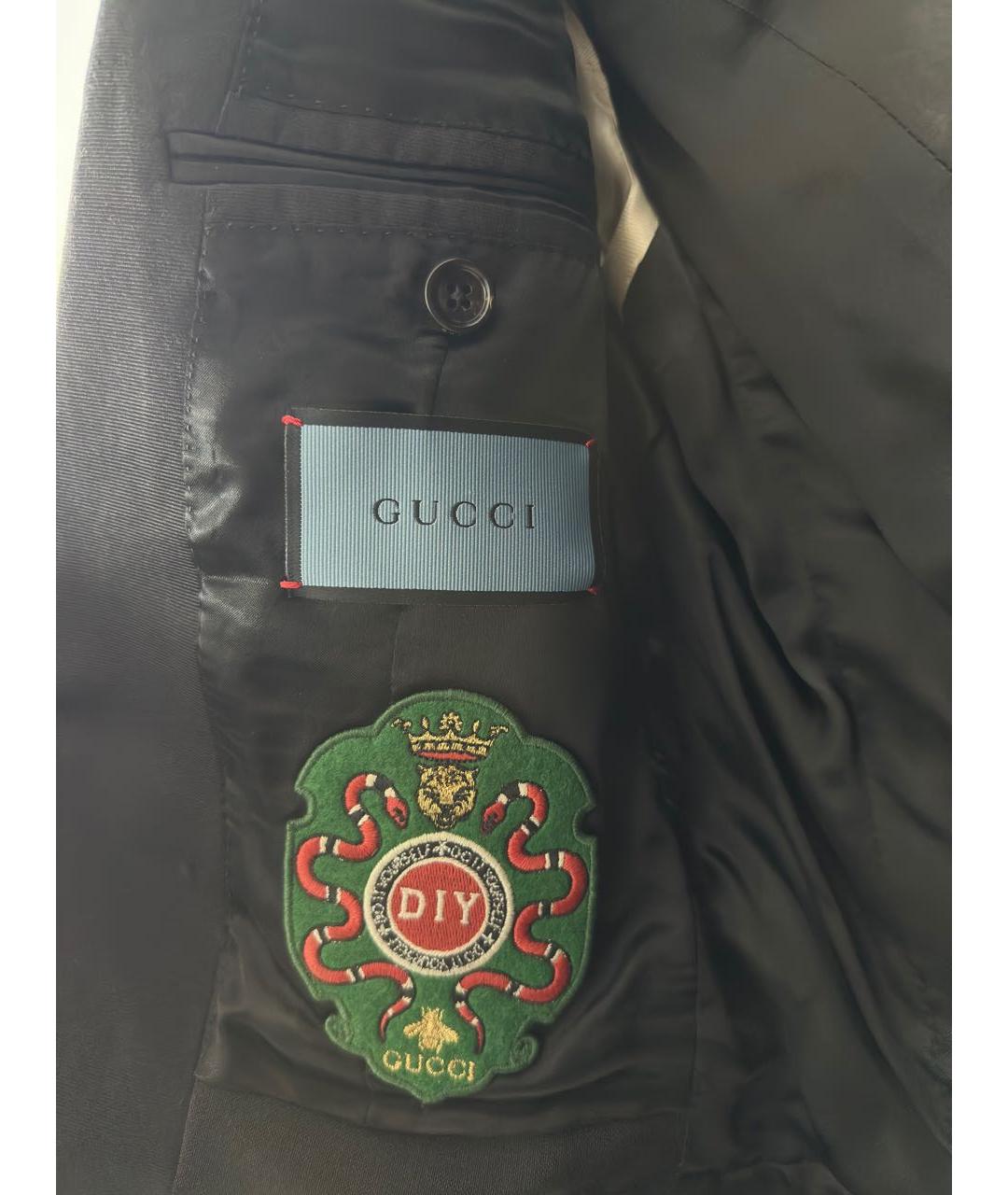 GUCCI Черный вискозный жакет/пиджак, фото 4