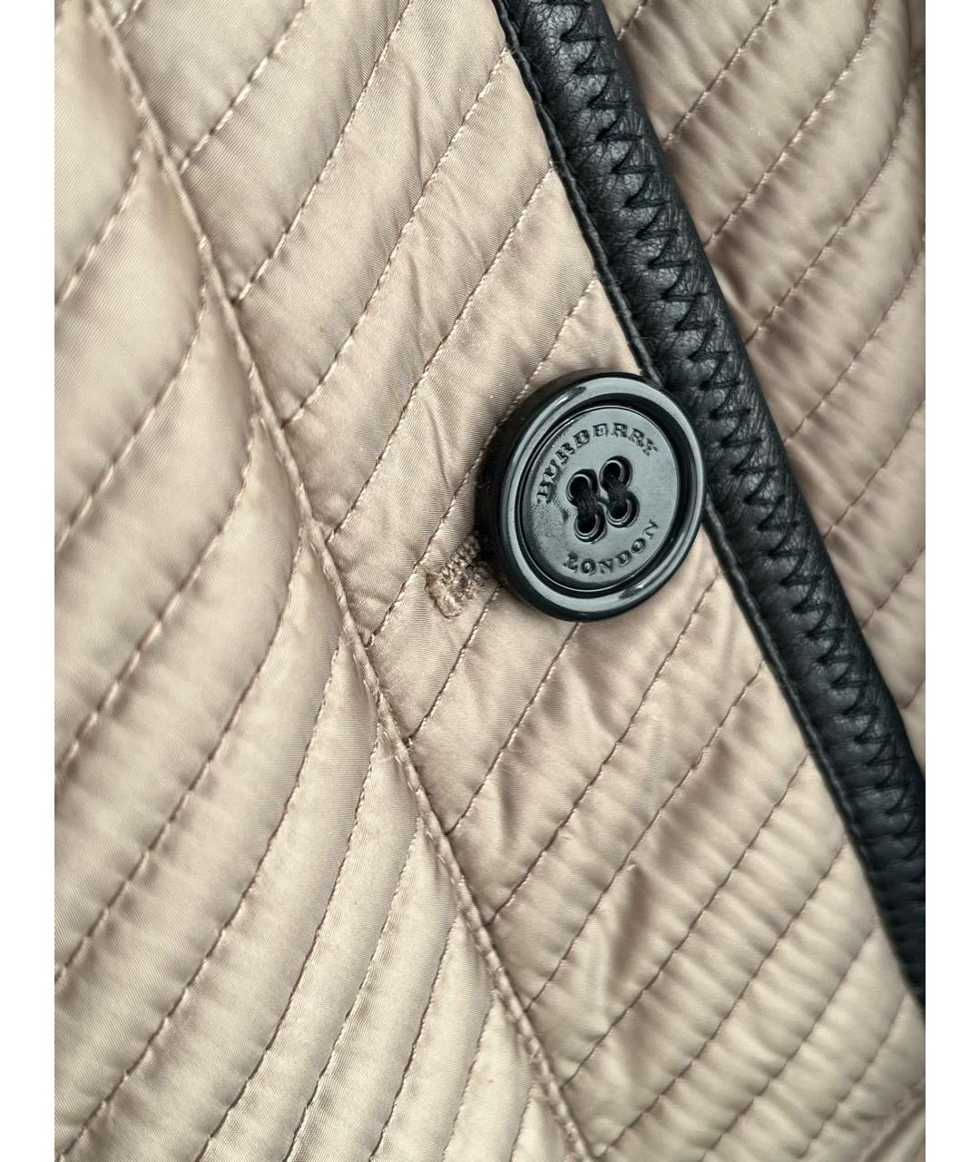 BURBERRY Коричневая полиэстеровая куртка, фото 6