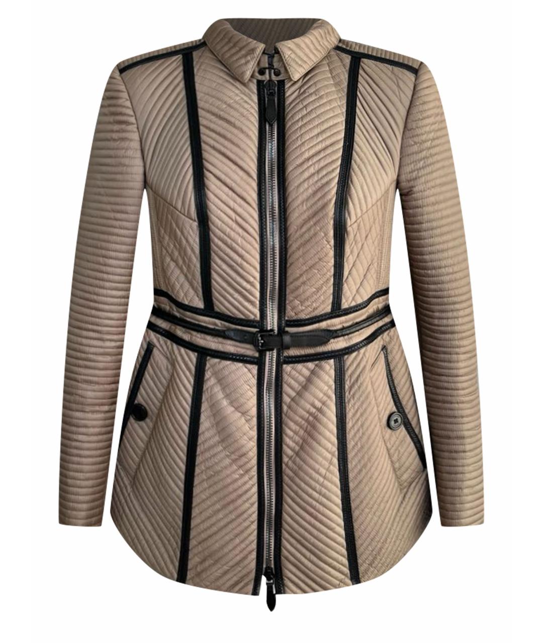 BURBERRY Коричневая полиэстеровая куртка, фото 1