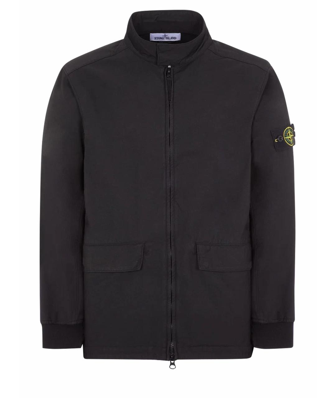 STONE ISLAND Черная полиамидовая куртка, фото 1