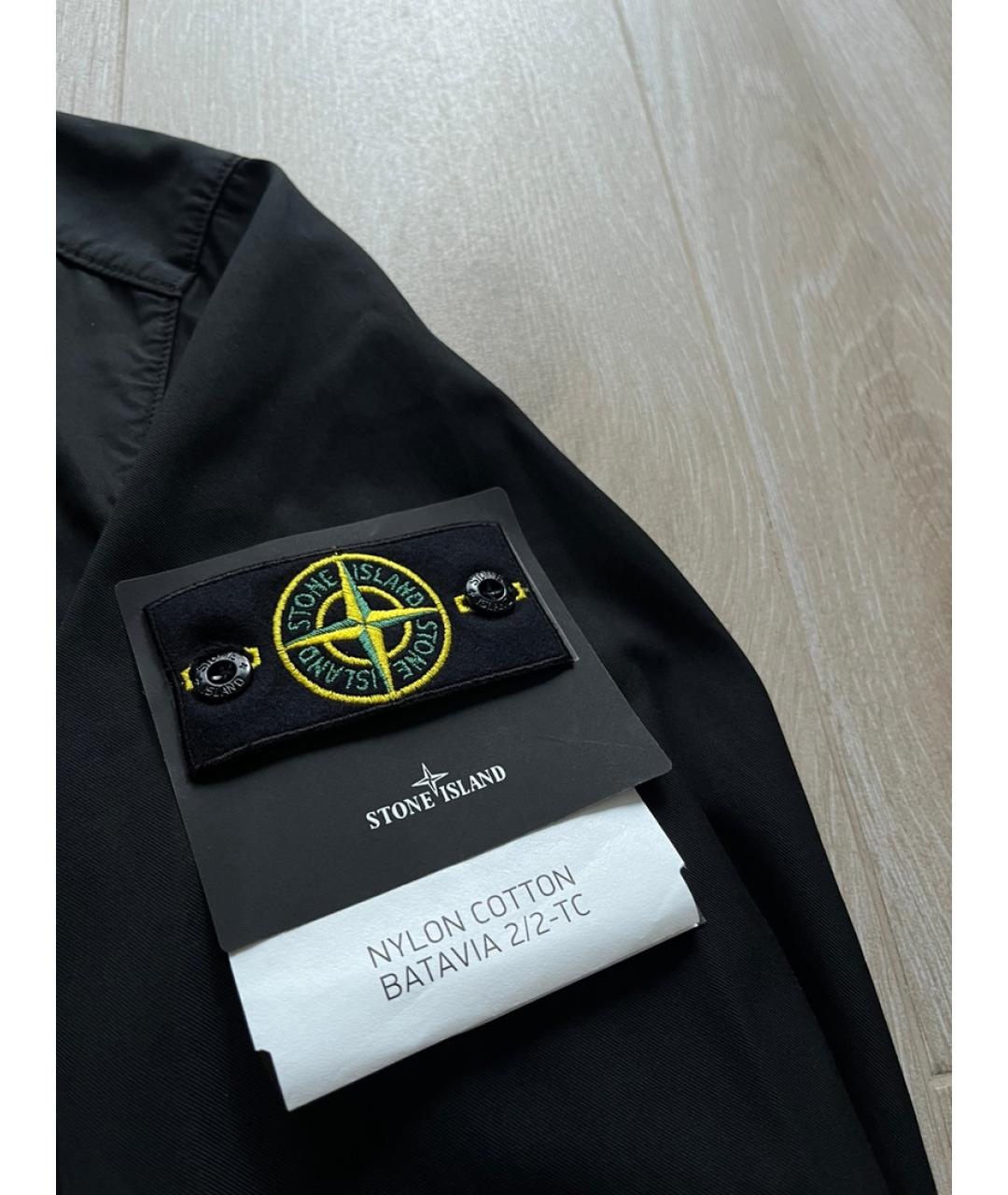 STONE ISLAND Черная полиамидовая куртка, фото 3