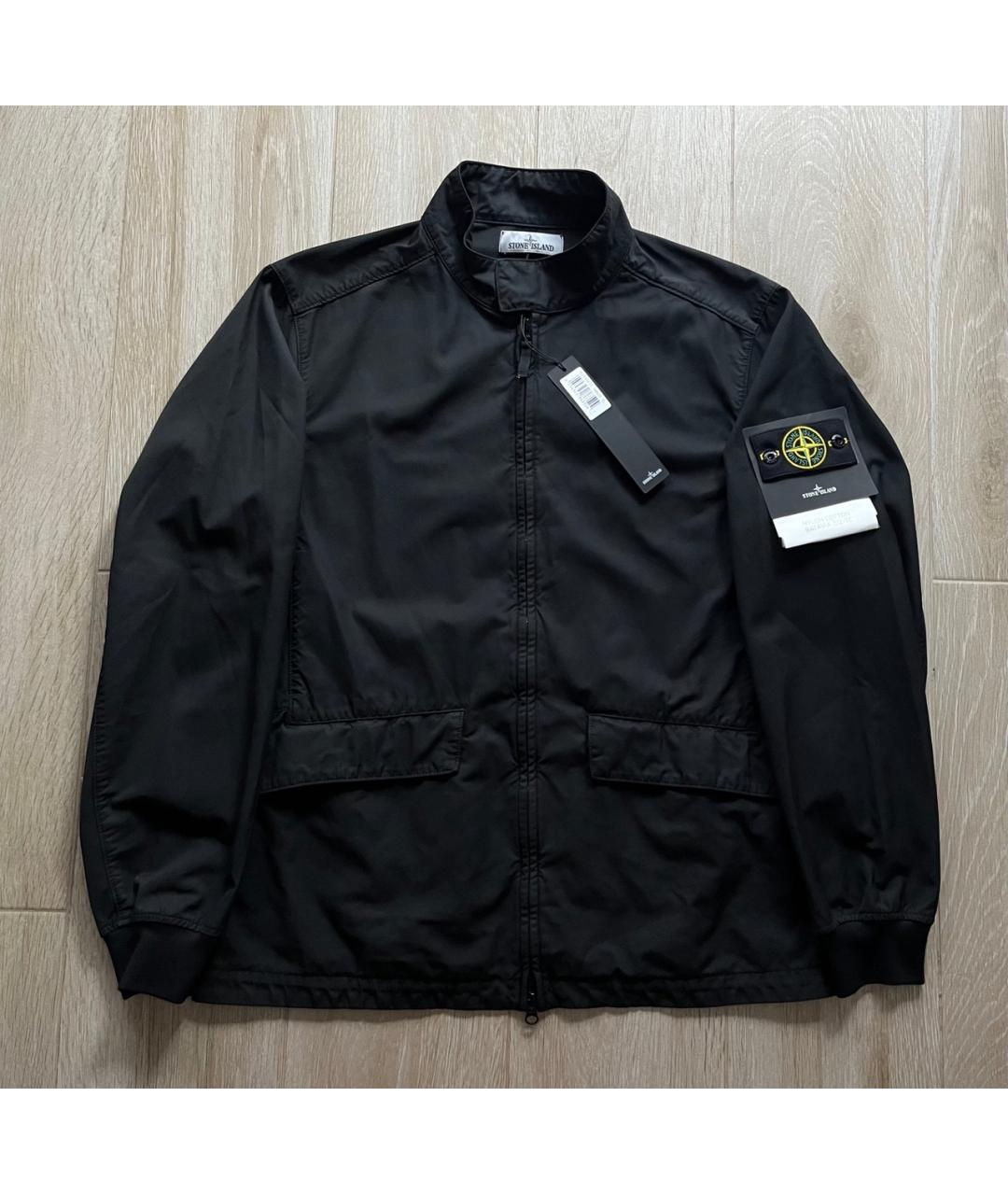 STONE ISLAND Черная полиамидовая куртка, фото 2