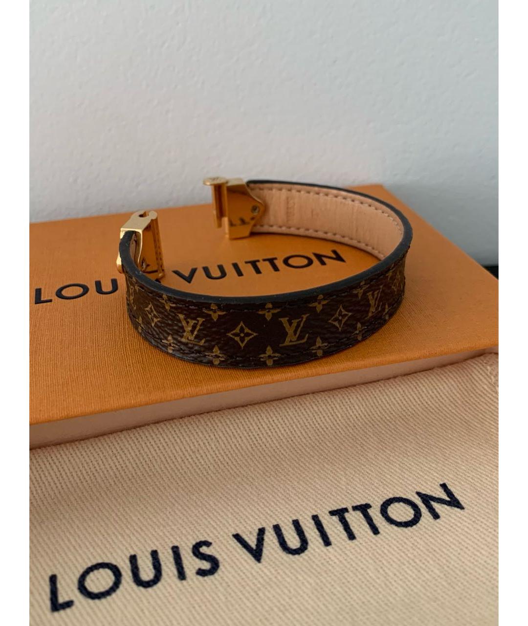 LOUIS VUITTON Коричневый браслет, фото 3