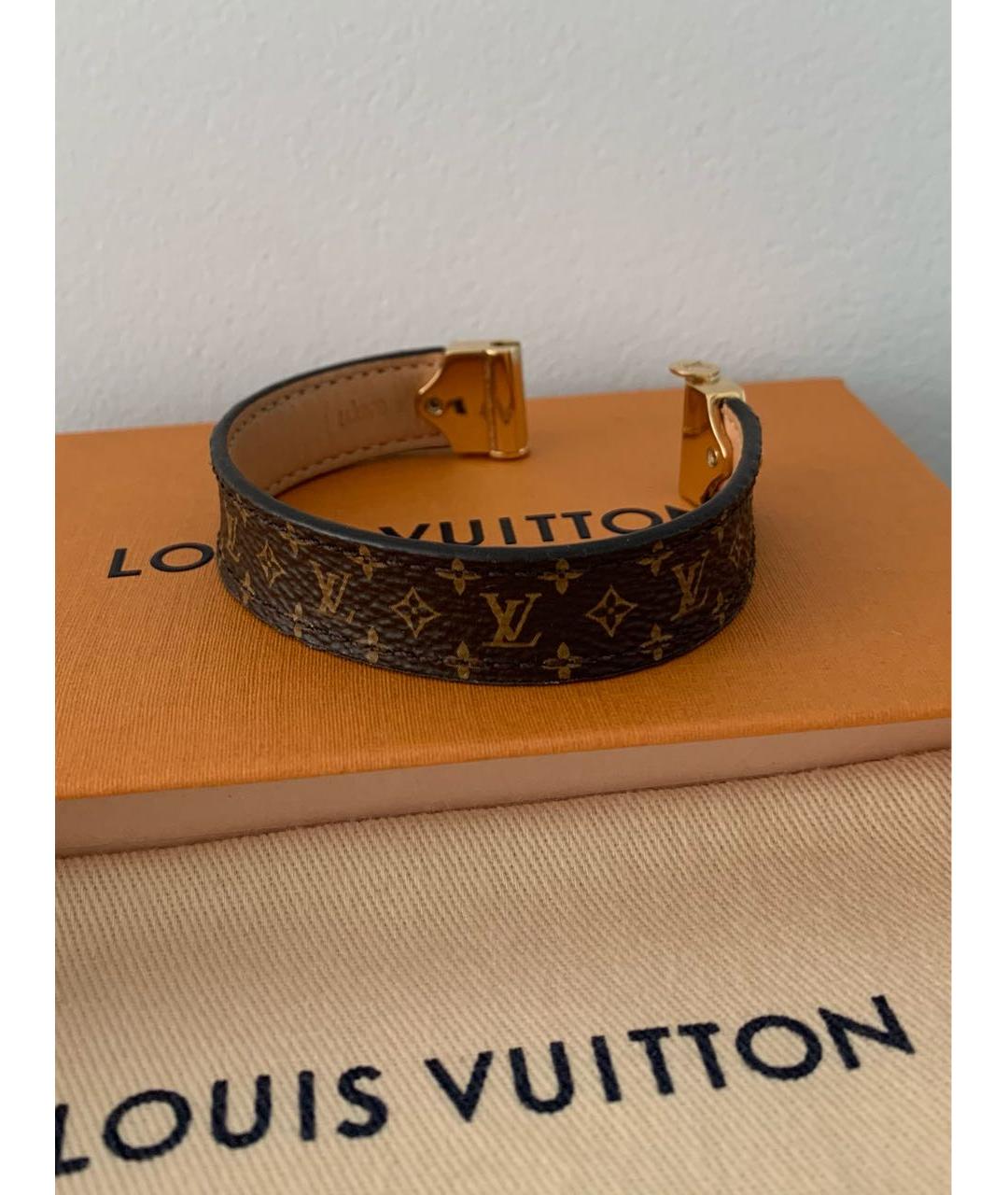 LOUIS VUITTON Коричневый браслет, фото 4