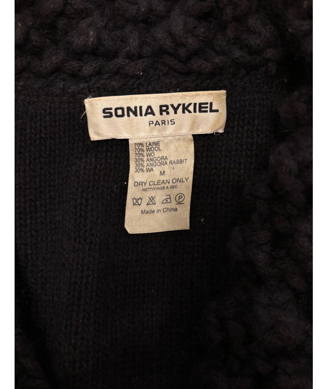 SONIA RYKIEL Черный шерстяной жакет/пиджак, фото 4