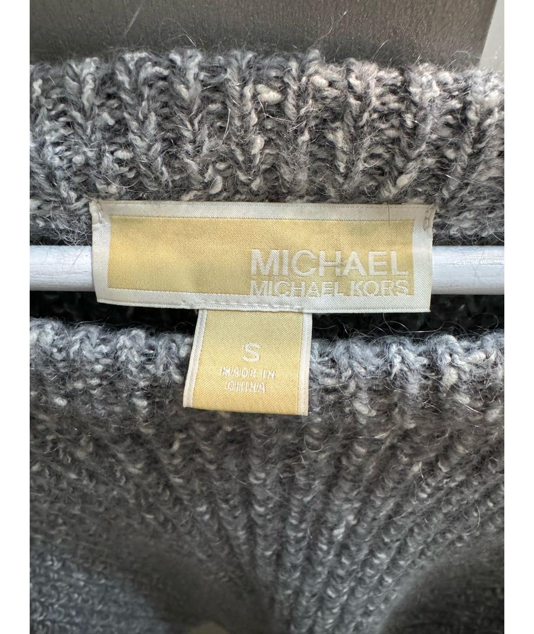 MICHAEL KORS Серый шерстяной джемпер / свитер, фото 7