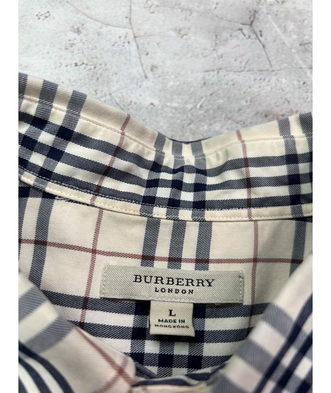 BURBERRY Мульти хлопковая кэжуал рубашка, фото 3