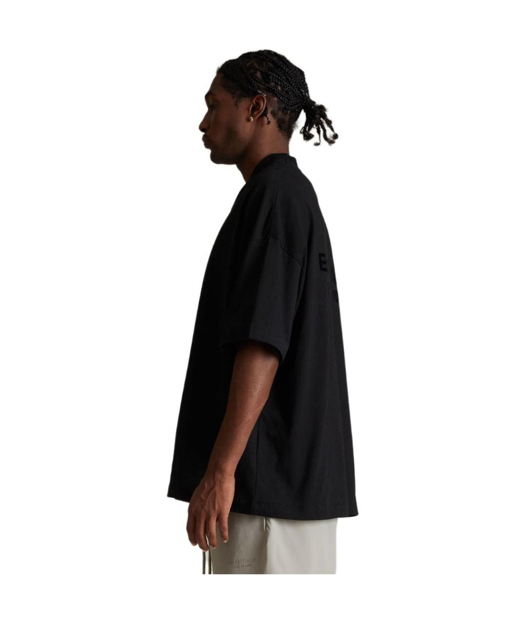 FEAR OF GOD ESSENTIALS Черная хлопковая футболка, фото 6