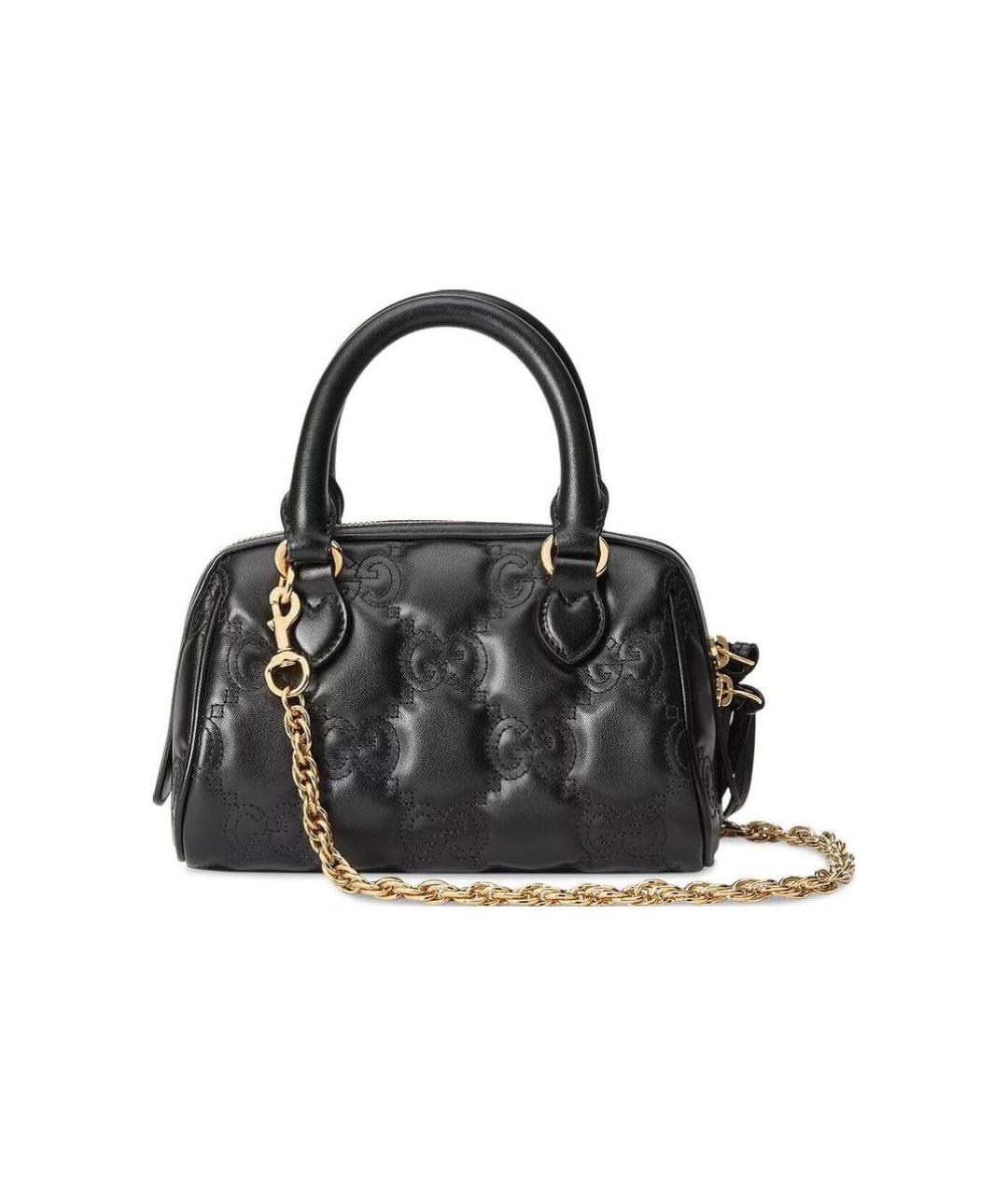 GUCCI Черная кожаная сумка через плечо, фото 3