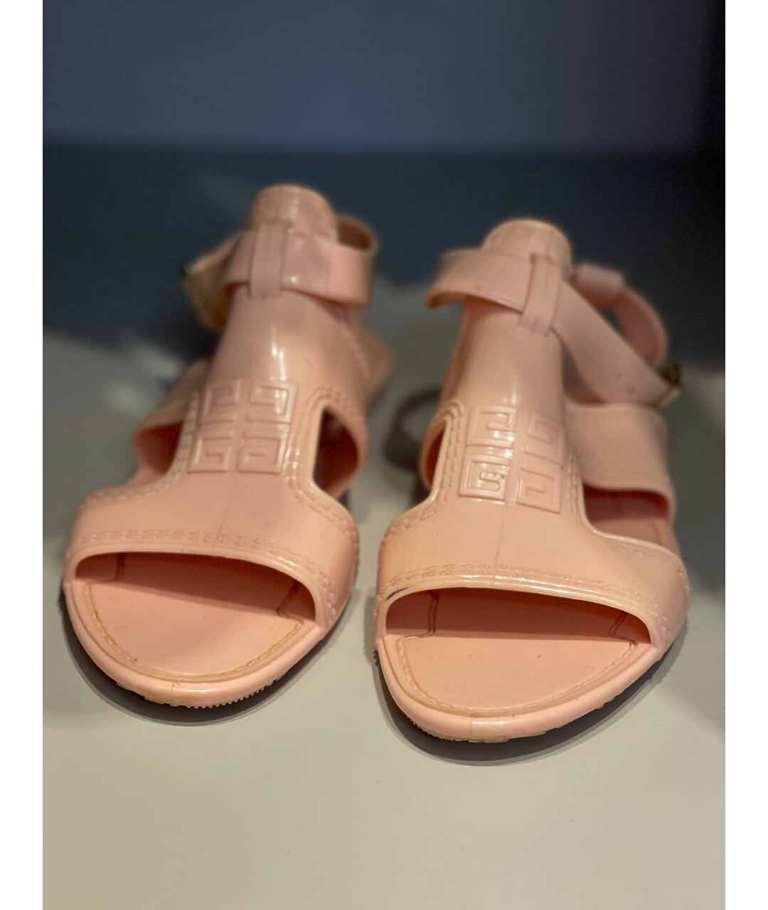 GIVENCHY Розовые резиновые сандалии, фото 2