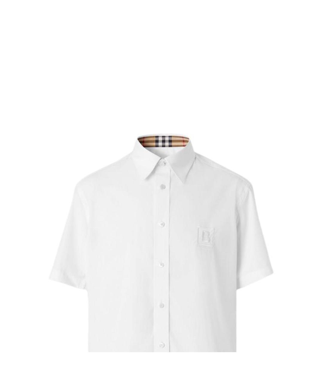 BURBERRY Белая хлопковая кэжуал рубашка, фото 4