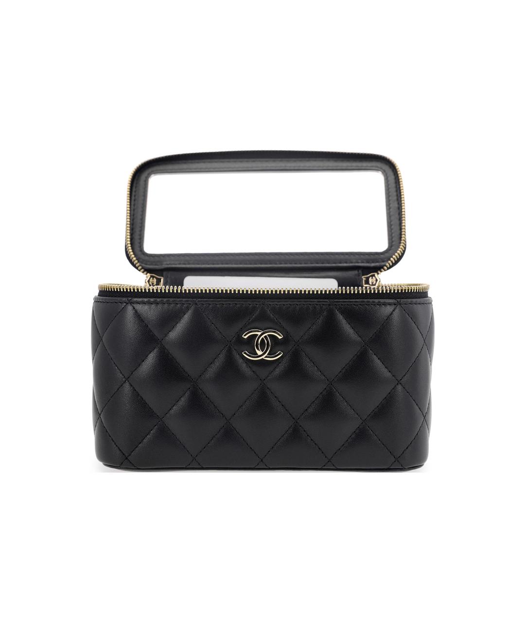 CHANEL Черная кожаная сумка через плечо, фото 4