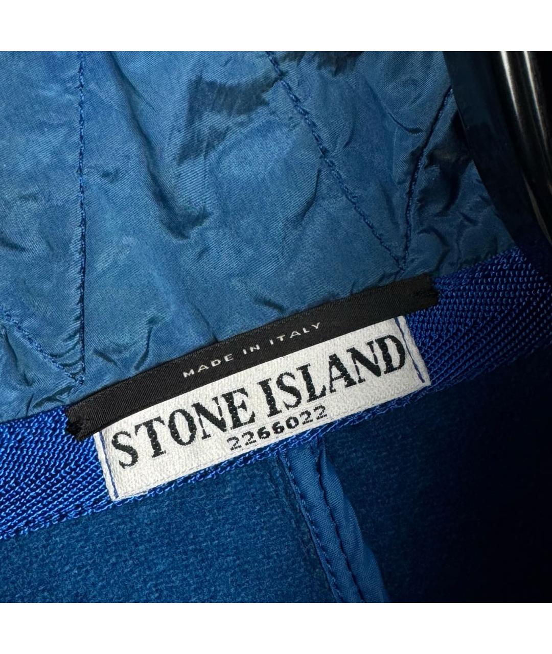 STONE ISLAND Синяя синтетическая куртка, фото 6