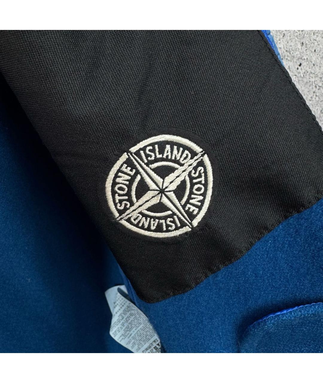 STONE ISLAND Синяя синтетическая куртка, фото 8