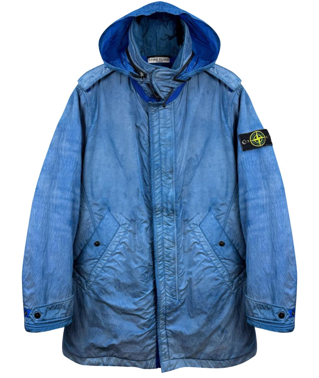 STONE ISLAND Синяя синтетическая куртка, фото 1