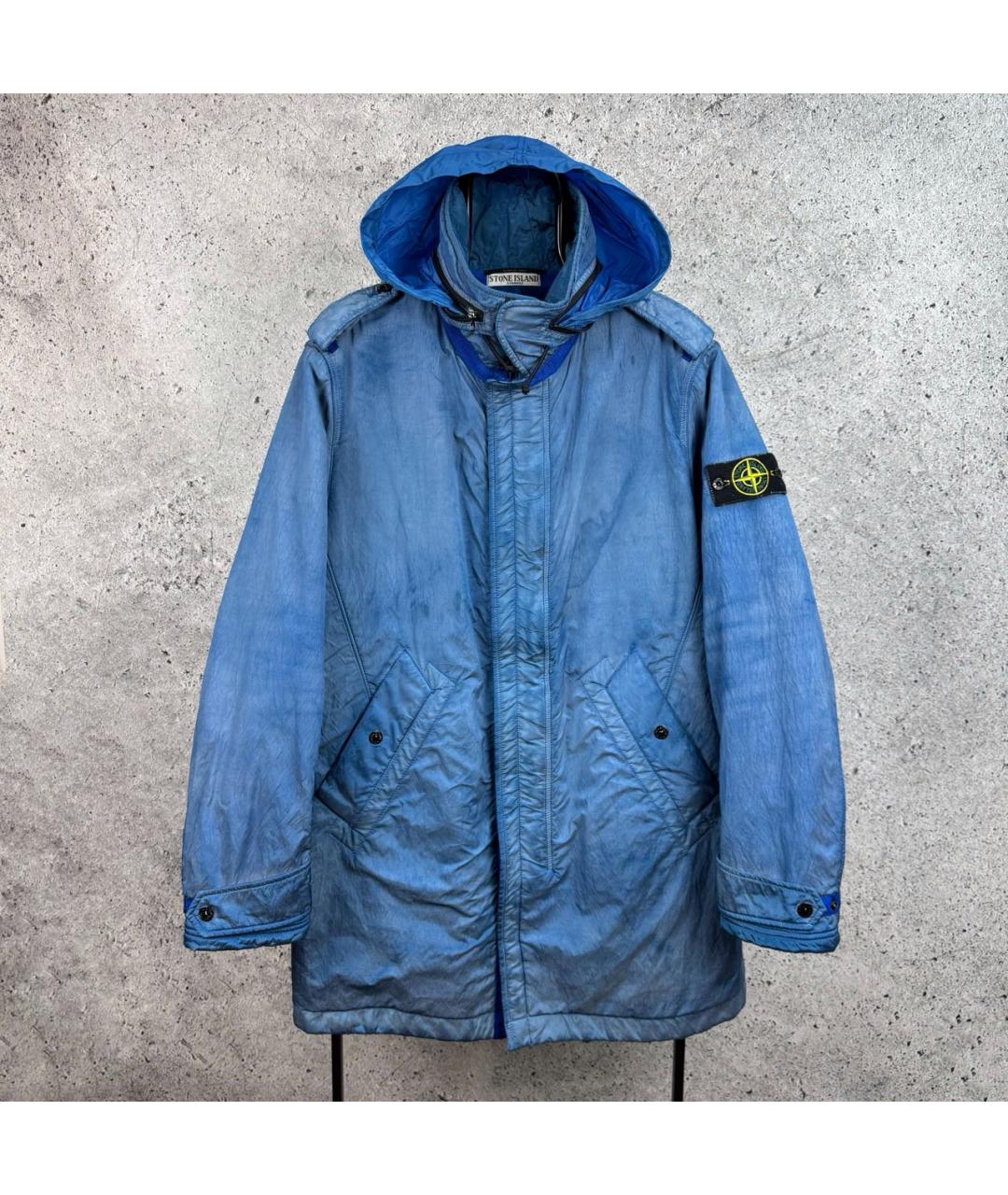 STONE ISLAND Синяя синтетическая куртка, фото 9