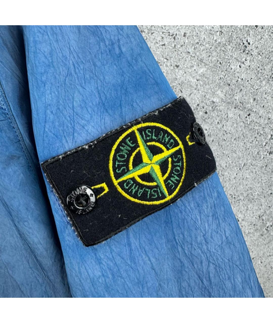 STONE ISLAND Синяя синтетическая куртка, фото 5