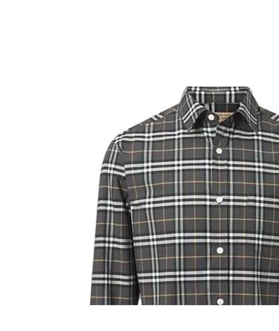 BURBERRY Мульти хлопковая кэжуал рубашка, фото 2