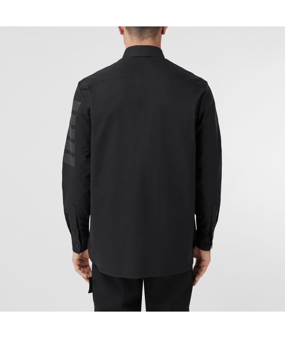BURBERRY Черная хлопковая кэжуал рубашка, фото 4