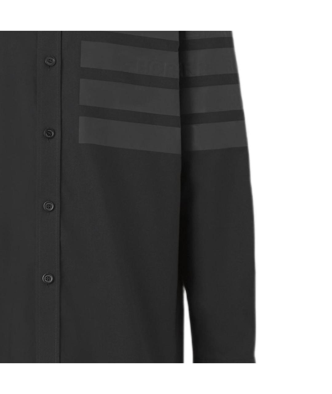 BURBERRY Черная хлопковая кэжуал рубашка, фото 6