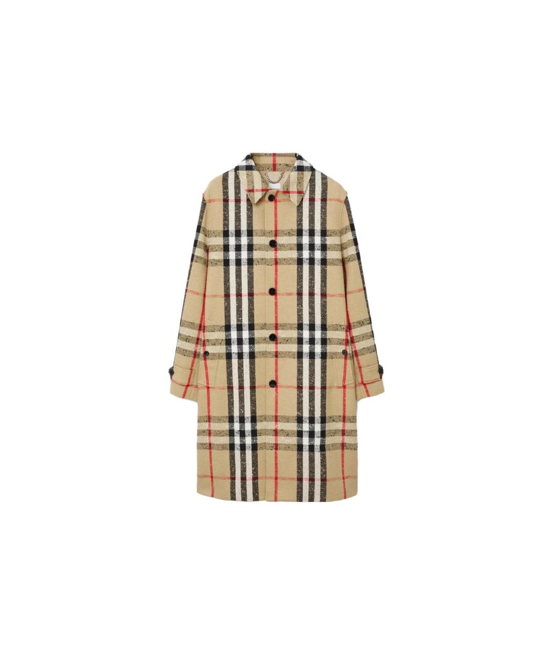 BURBERRY Бежевое пальто, фото 1