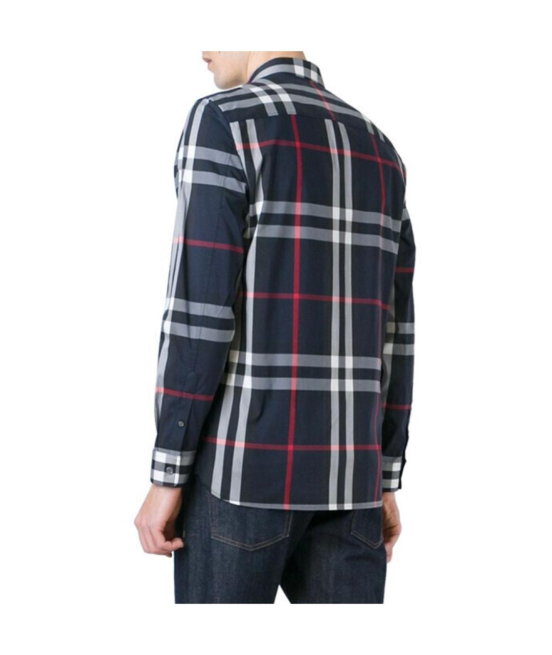 BURBERRY Мульти хлопковая кэжуал рубашка, фото 4