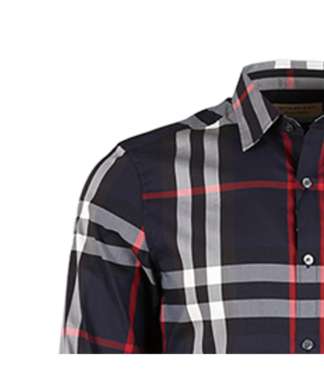 BURBERRY Мульти хлопковая кэжуал рубашка, фото 7