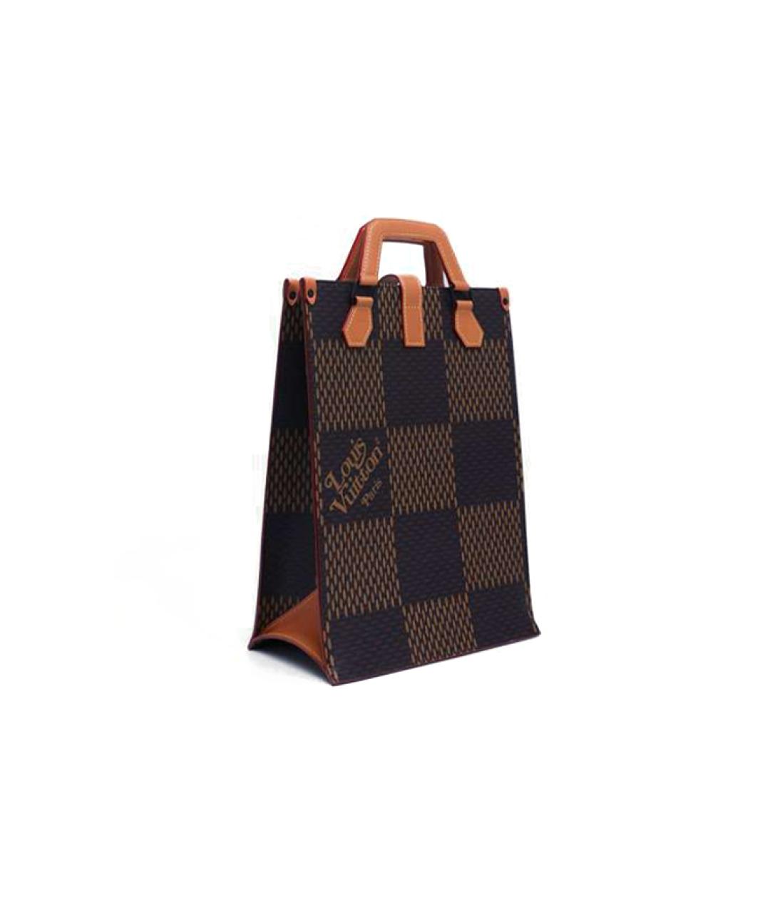 LOUIS VUITTON Коричневая сумка с короткими ручками, фото 5