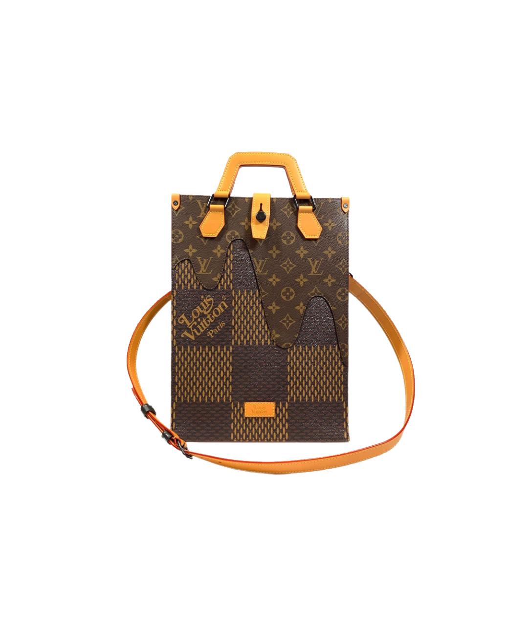 LOUIS VUITTON Коричневая сумка с короткими ручками, фото 1