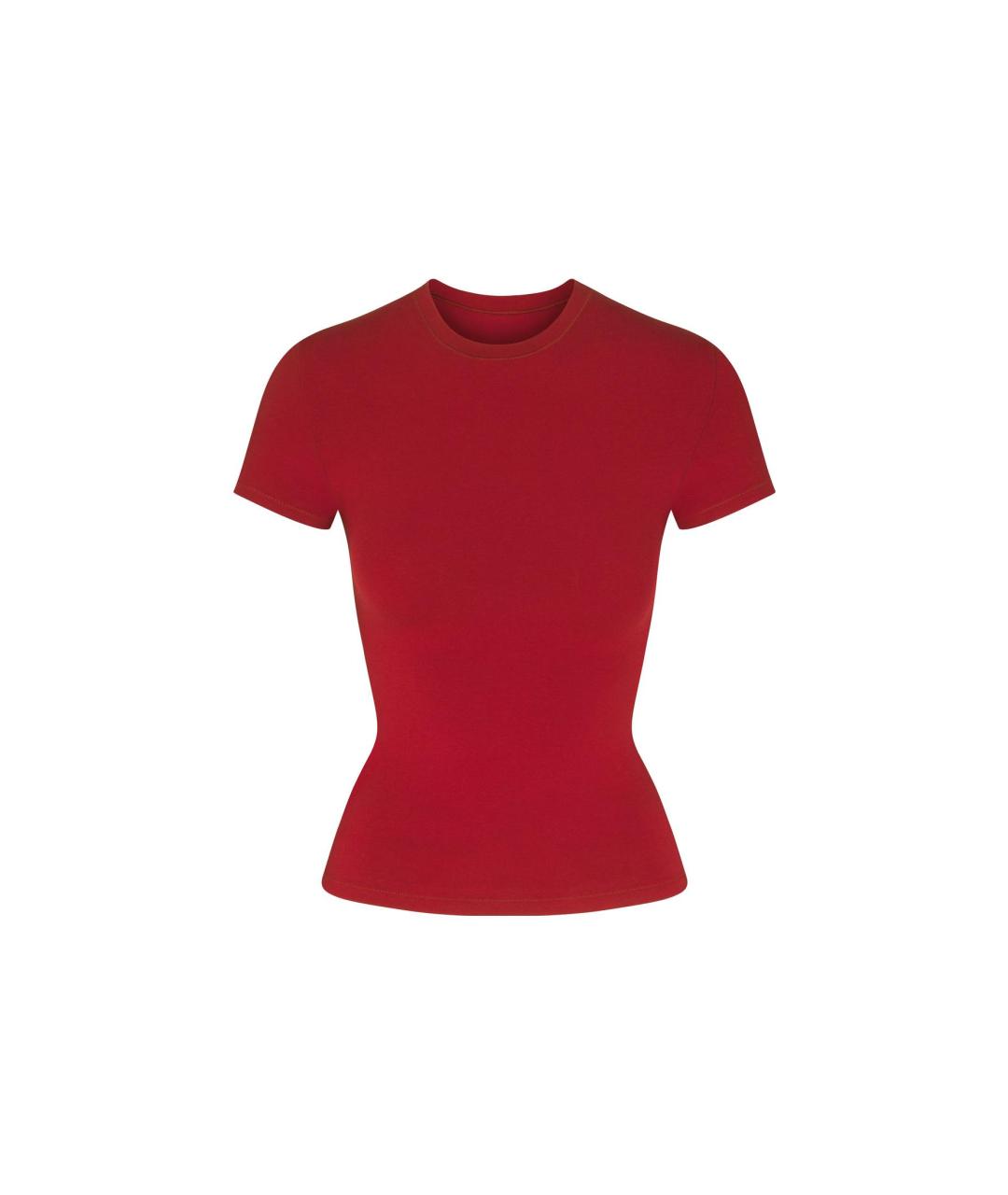 SKIMS Красная футболка, фото 1