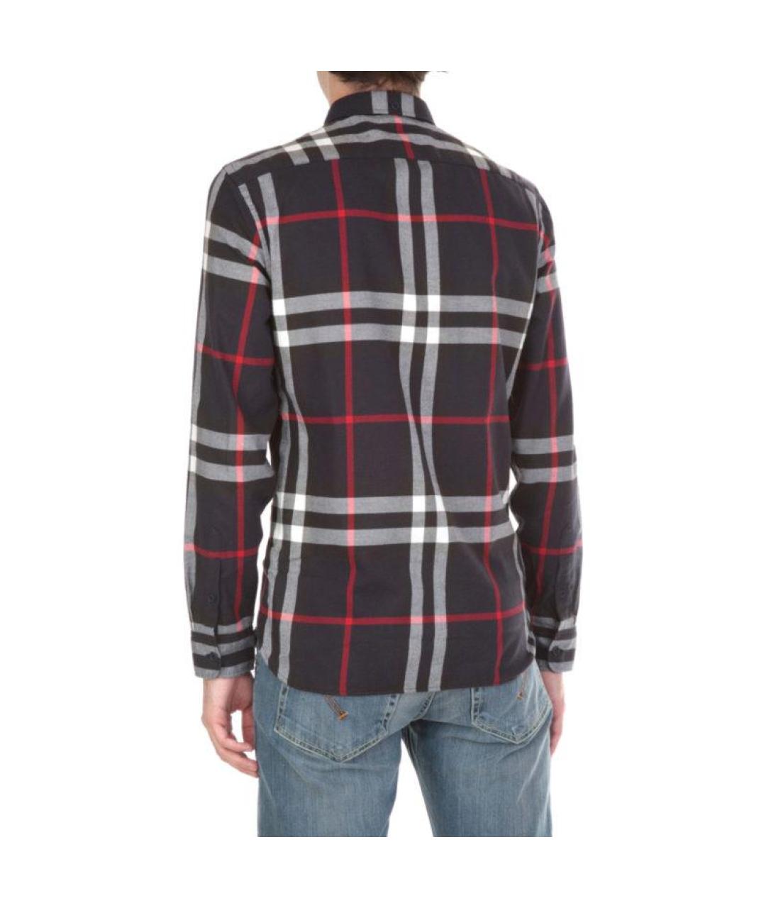 BURBERRY Синяя кэжуал рубашка, фото 4