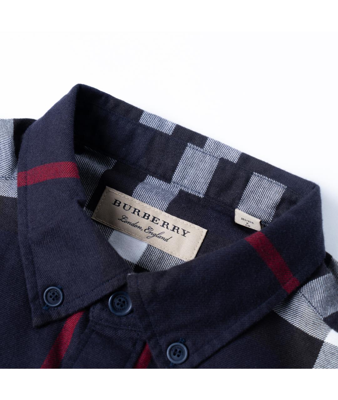 BURBERRY Синяя кэжуал рубашка, фото 5