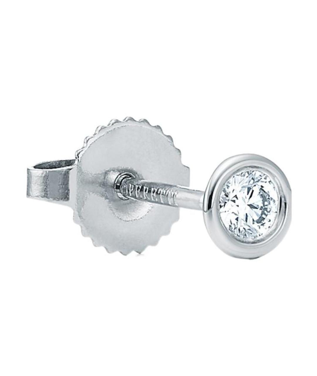 TIFFANY&CO Серебряные платиновые серьги, фото 2