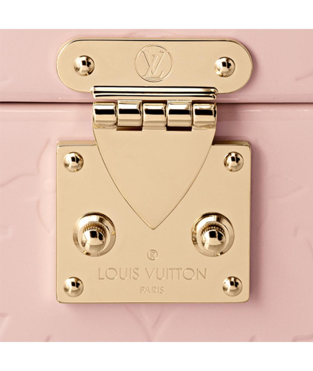 LOUIS VUITTON Розовая кожаная сумка с короткими ручками, фото 5