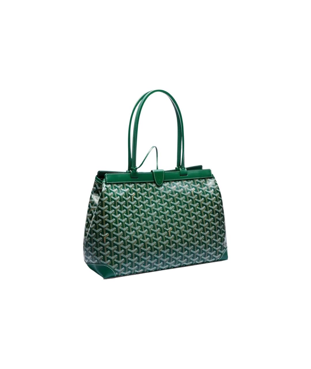 GOYARD Зеленая сумка тоут, фото 4