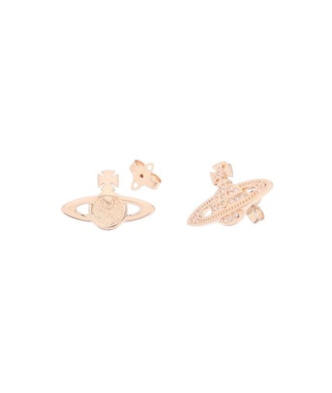 VIVIENNE WESTWOOD Золотые латунные серьги, фото 3