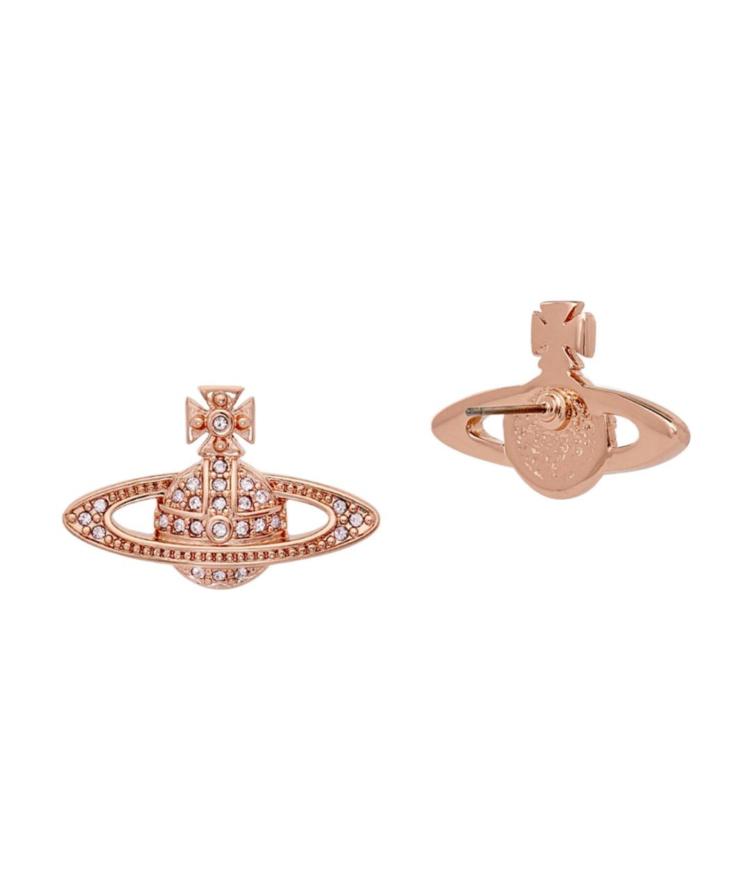 VIVIENNE WESTWOOD Золотые латунные серьги, фото 2