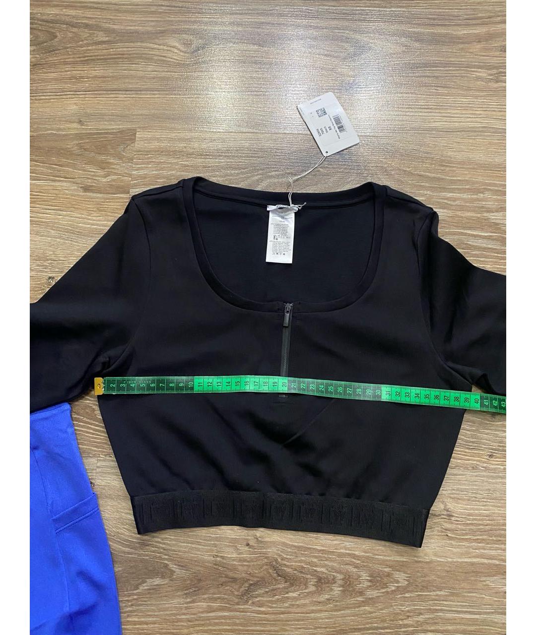 WOLFORD Черная хлопко-эластановая майка, фото 7