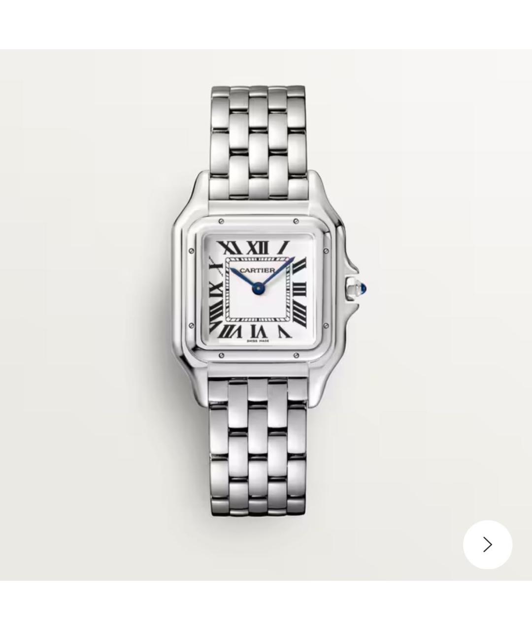CARTIER Серебряные металлические часы, фото 5