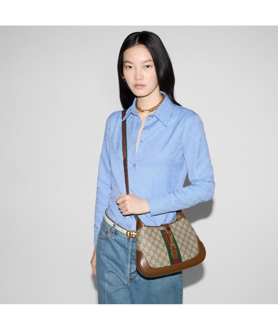 GUCCI Коричневая сумка с короткими ручками, фото 6