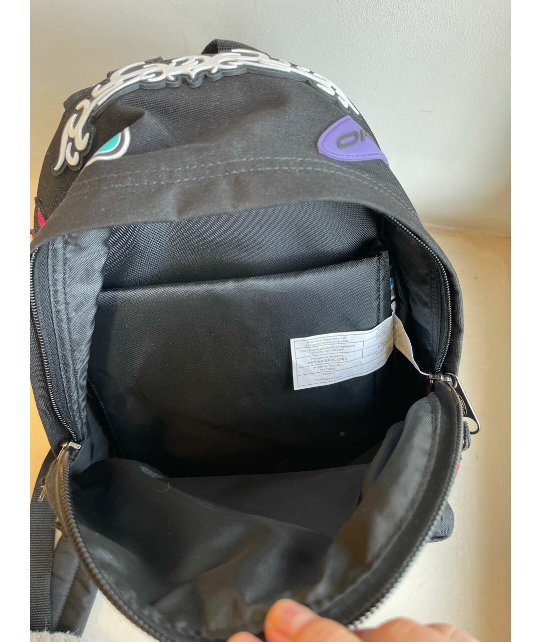 VETEMENTS Черный синтетический рюкзак, фото 4