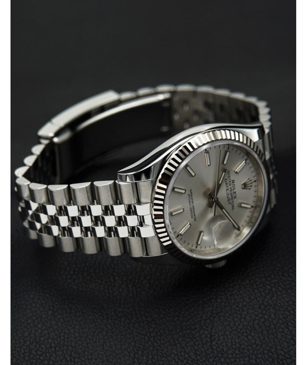 ROLEX Серебряные часы из белого золота, фото 5