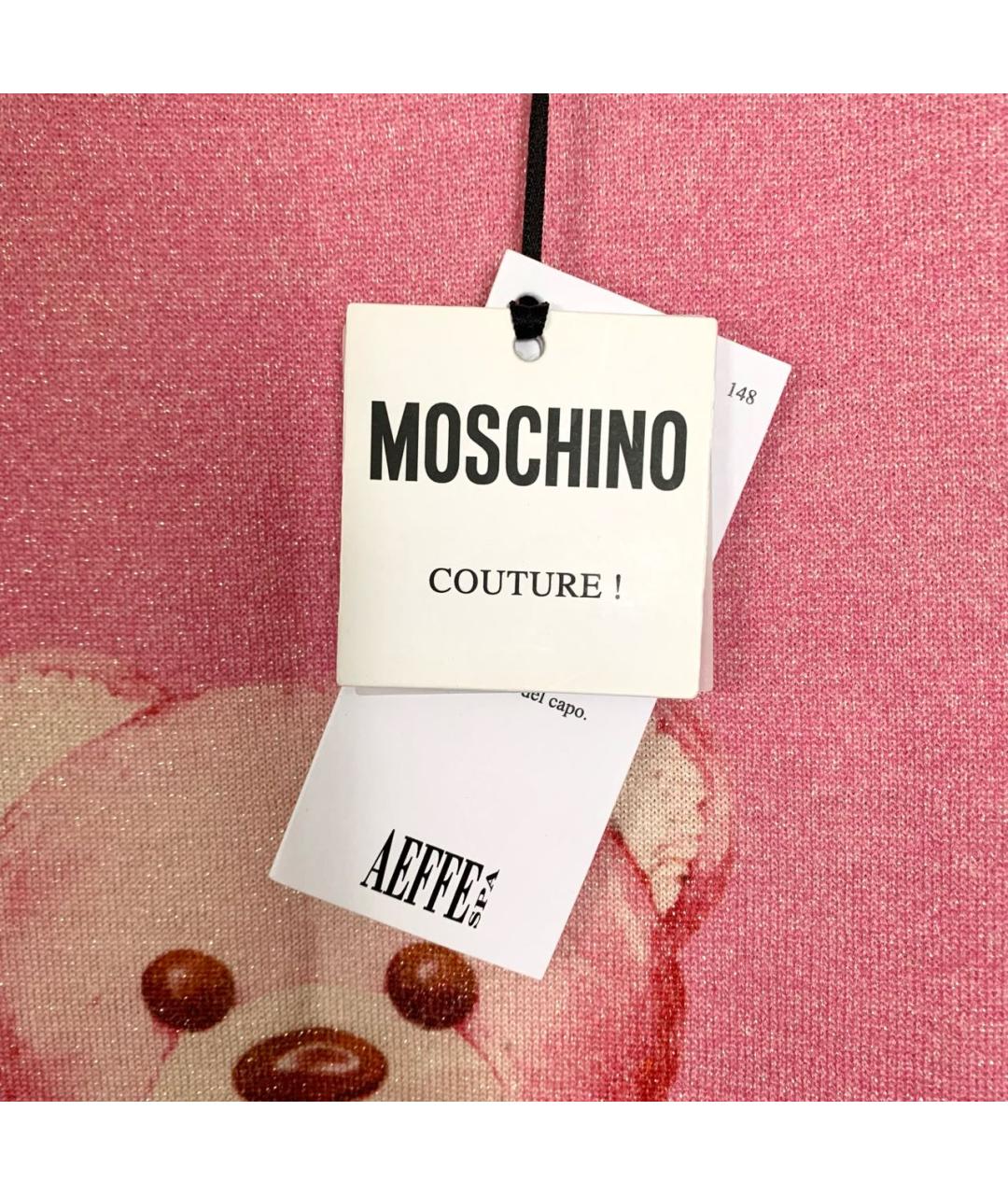 MOSCHINO Розовый шерстяной джемпер / свитер, фото 8