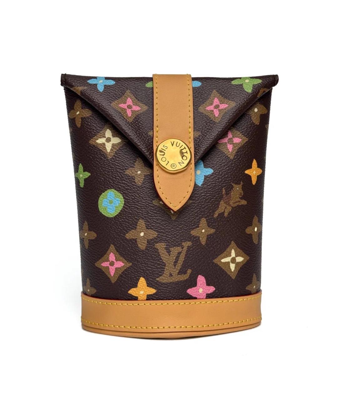 LOUIS VUITTON Коричневая кожаная сумка через плечо, фото 1