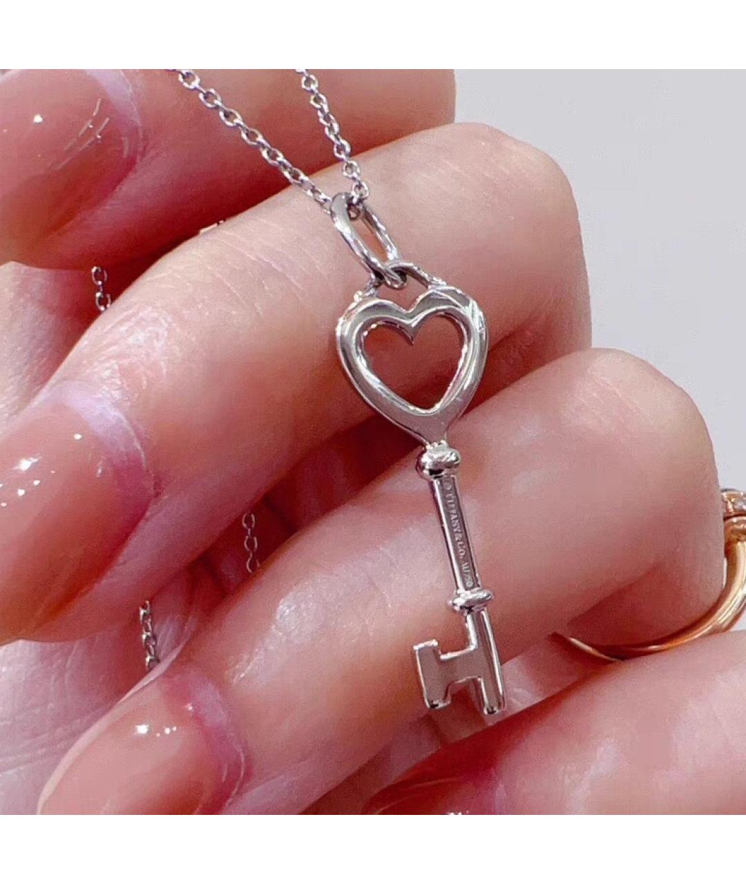 TIFFANY&CO Серебряная цепочка из белого золота, фото 4