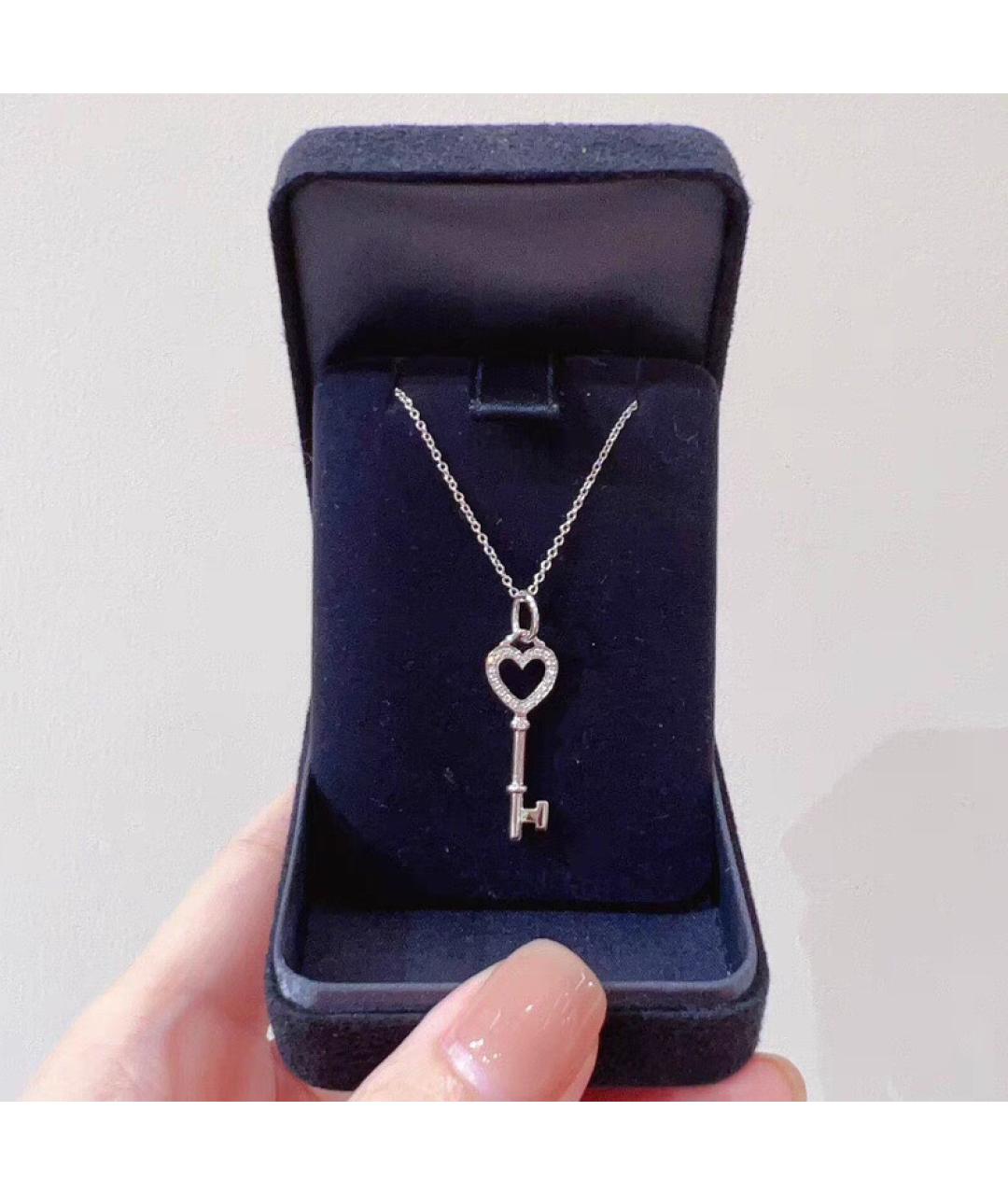 TIFFANY&CO Серебряная цепочка из белого золота, фото 7