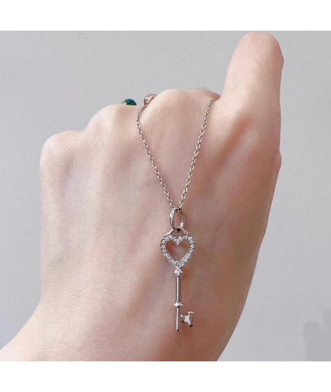 TIFFANY&CO Серебряная цепочка из белого золота, фото 6